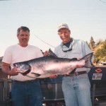 Big Salmon caught on the Rogue River with a guided fishing trip from Ron Smith